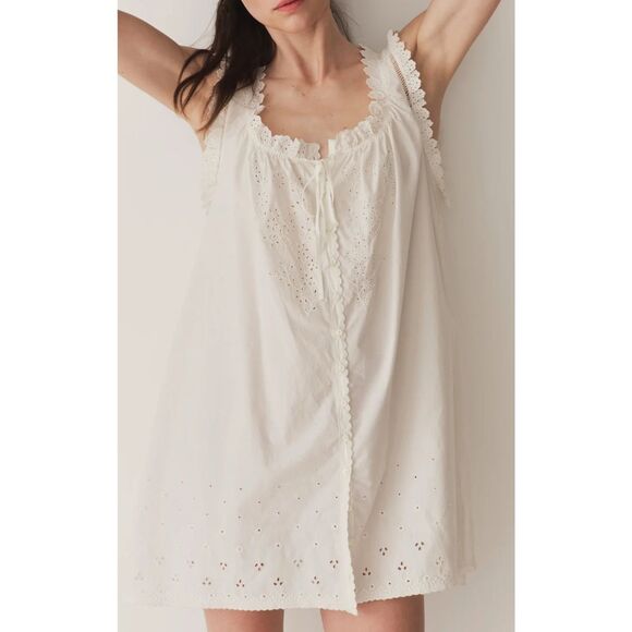 NWOT DOEN NESSIE DRESS IN SALT, Med $379 A9 - Picture 2 of 11
